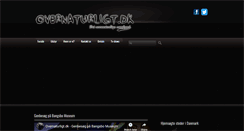 Desktop Screenshot of overnaturligt.dk